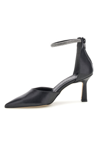 Črne črpalke z naramnicami Pittarello couture 709