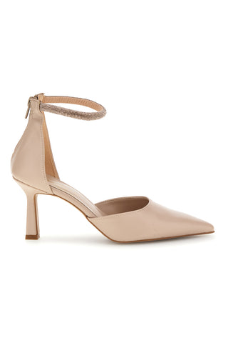 Nude črpalke z naramnicami Pittarello couture 709
