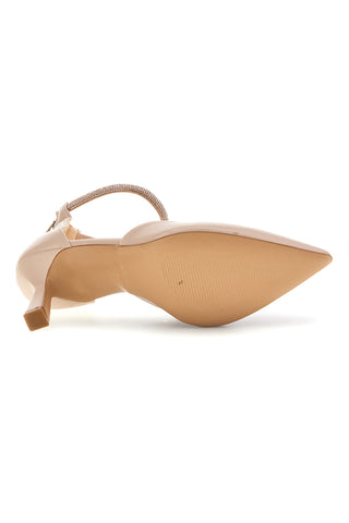 Nude črpalke z naramnicami Pittarello couture 709