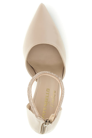 Nude črpalke z naramnicami Pittarello couture 709