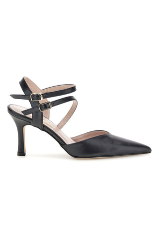 Črne črpalke s trakom Pittarello couture 3811S