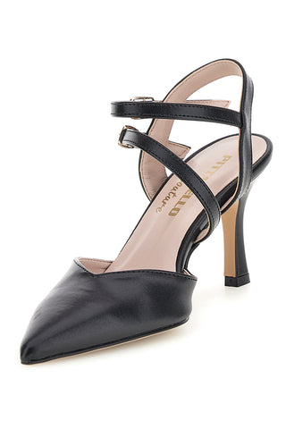Črne črpalke s trakom Pittarello couture 3811S