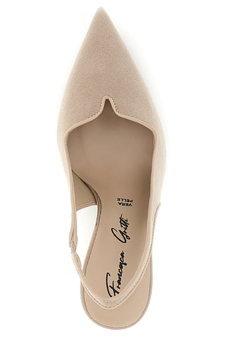 Décolleté nude con cinturino slingback Lavorazione artigianale Made in Italy Francesca gritti P0701