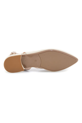 Bež Made in Italy balerinke s trakom Pittarello couture 6011