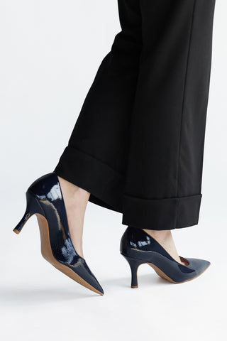 Modre lakaste črpalke Pittarello couture 6418