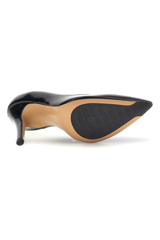 Črne lakaste črpalke Pittarello couture 3401