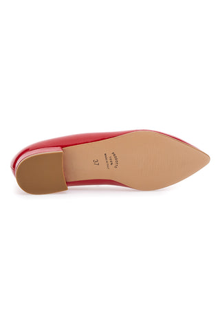 Rdeče balerinke s konicami Pittarello Glam 3890