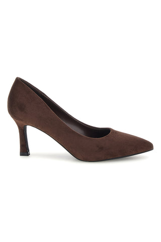 Décolleté marroni in effetto suede con tacco a spillo First lady AS3881004