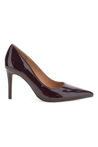 Decollete Bordeaux in Effetto Vernice con Tacco Alto Mon dieu 1926H36