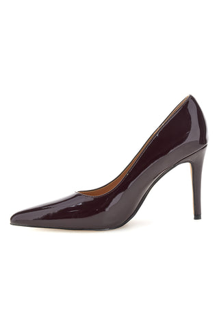 Decollete Bordeaux in Effetto Vernice con Tacco Alto Mon dieu 1926H36