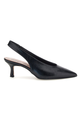Décolleté slingback nere con tacco Francesca Gritti P6050