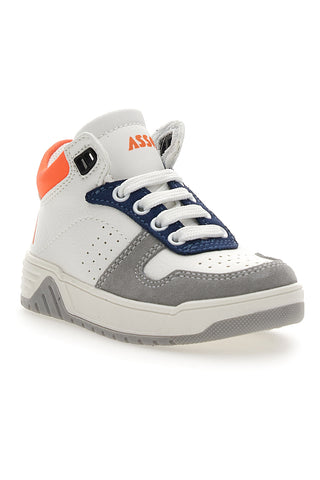 Visoke športne copate Ace 13142 White blue orange