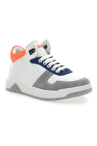 Visoke športne copate Ace 13142 White blue orange