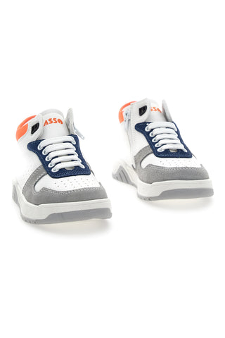 Visoke športne copate Ace 13142 White blue orange