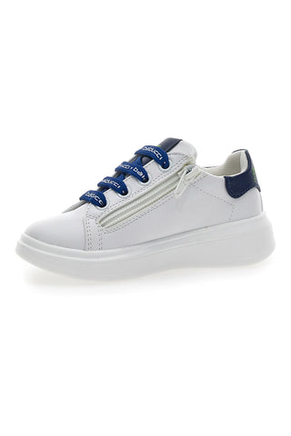 Balducci 3223 bele športne superge z modrimi detajli