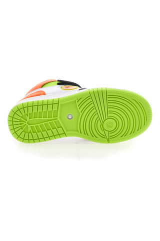 Coveri War Mid-Cut Oranžno limonasto zeleni športni copati