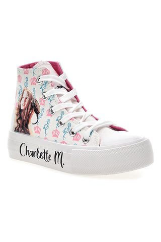 Charlotte 7901 Superge Mid Cut White
