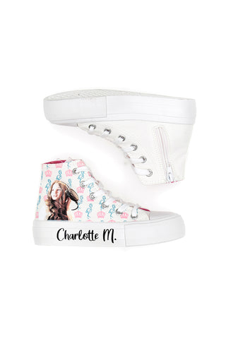 Charlotte 7901 Superge Mid Cut White