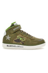 Sneakers Mid Cut vojaško zelene barve Max Dillan