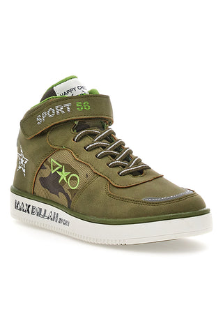 Sneakers Mid Cut vojaško zelene barve Max Dillan