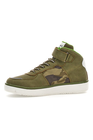 Sneakers Mid Cut vojaško zelene barve Max Dillan