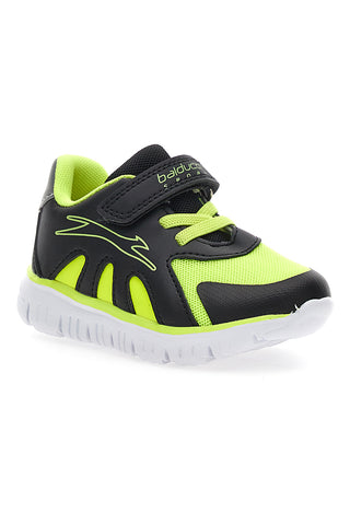 Črni in limetini športni copati Balducci 4010