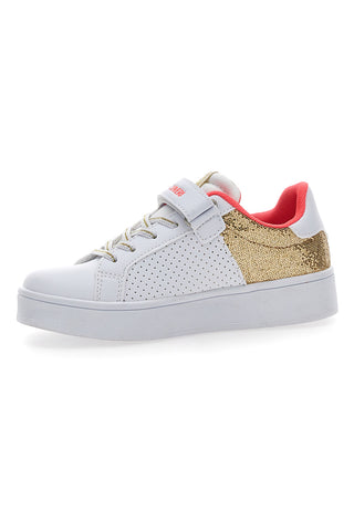 Superge Coveri Vanessa Glitter Pu Mesh bele in zlate