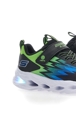 Superge Skechers S Lights Vortex Flash Zorent zelene in črne