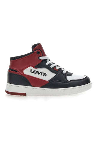 Črni in rdeči športni copati Levi's Block
