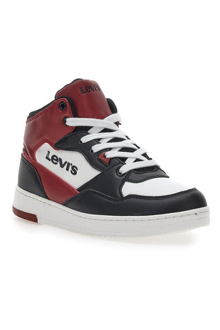 Črni in rdeči športni copati Levi's Block