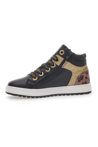 Črni in zlati superge Mid-Cut Laura Biagiotti 8706