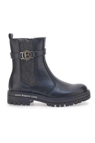 Črni škornji Chelsea Boots Laura Biagiotti 8632