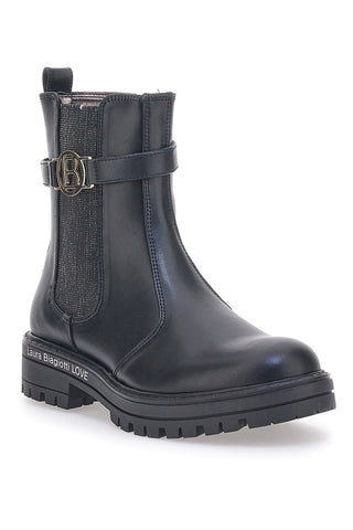 Črni škornji Chelsea Boots Laura Biagiotti 8632
