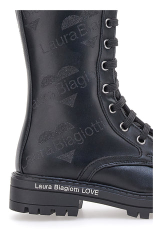 Črni škornji Laura Biagiotti 8650