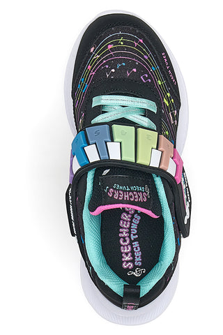 Črni glasbeni supergi Skechers Jupsters 2.0- Skech Tunes