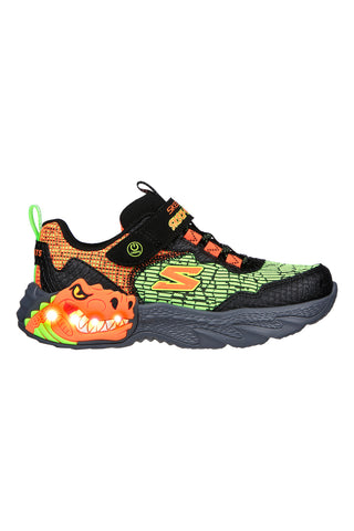 Superge z lučkami Skechers Dino-Lights črne in zelene