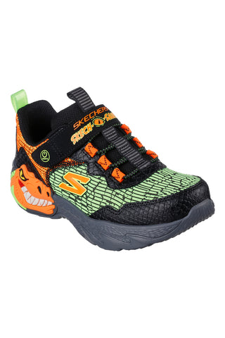Superge z lučkami Skechers Dino-Lights črne in zelene