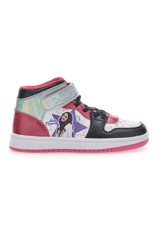 Sneakers Mid-Cut Charlotte 6705 beli in roza
