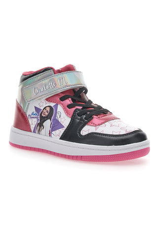 Sneakers Mid-Cut Charlotte 6705 beli in roza