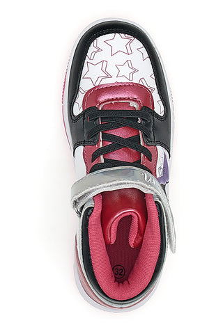 Sneakers Mid-Cut Charlotte 6705 beli in roza