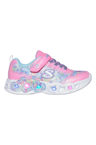 Otroški superge z roza lučkami Skechers Infinite Heart Light-Color Lovin