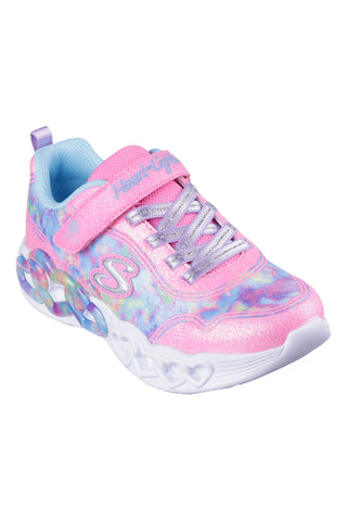 Otroški superge z roza lučkami Skechers Infinite Heart Light-Color Lovin