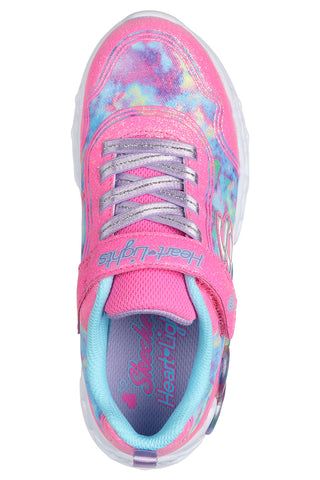 Otroški superge z roza lučkami Skechers Infinite Heart Light-Color Lovin