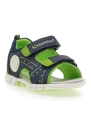 Sandali Primi Passi Blu e Verdi Superga 83507