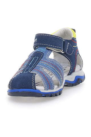 Modri sandali z zaprto konico in velcro trakom Pitt Kids 14303