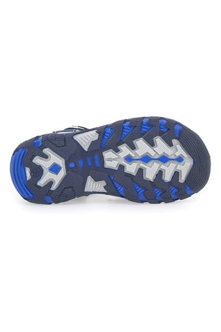 Modri sandali z zaprto konico in velcro trakom Pitt Kids 14303