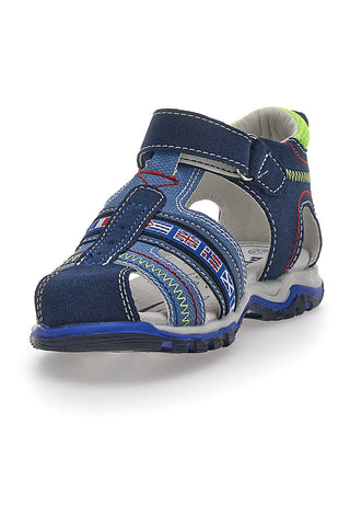 Sandali z velcro trakom Modri Pitt Kids 14306