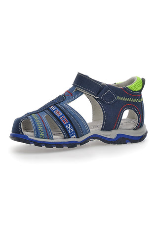 Sandali z velcro trakom Modri Pitt Kids 14306