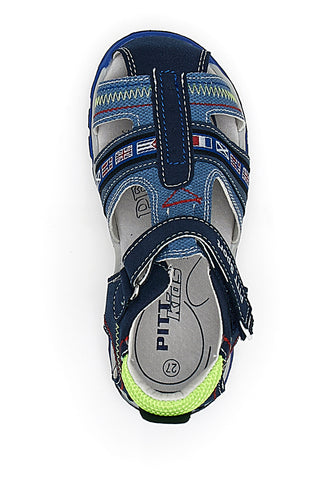 Sandali z velcro trakom Modri Pitt Kids 14306