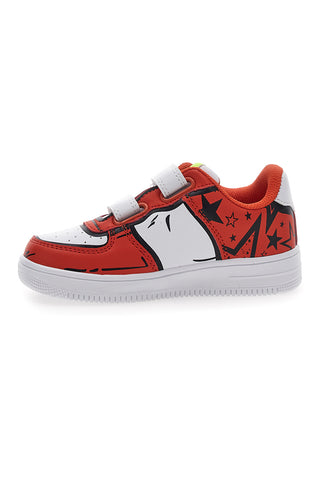 Bele in oranžne superge s trakovi Pitt Kids 201195